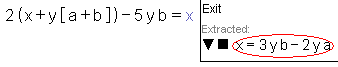 math-o-mir symbolic calculation